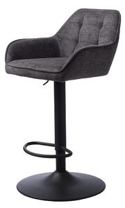 Tmavosivá barová stolička s nastaviteľnou výškou Nolan – Unique Furniture