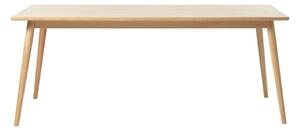 Rozkladací jedálenský stôl s doskou v dubovom dekore v prírodnej farbe 190x90 cm Barrali – Unique Furniture