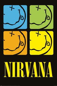 Plagát, Obraz - Nirvana - Smiley Squares, (61 x 91.5 cm)