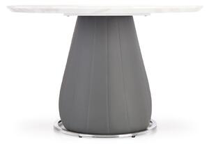 Halmar REMIGIO stôl s rozkladom doska: biely mramor, noha: šedá