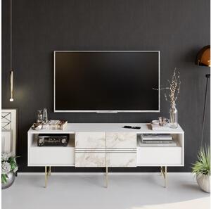 Asir TV stolík DERIN 64,7x180 cm biela AS0875 + záruka 3 roky zadarmo