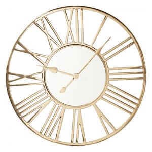 KARE DESIGN Nástenné hodiny Giant Ø80 cm – zlatá 80 × 80 × 5 cm