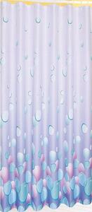 Aqualine Sprchový záves 180x180cm, 100% polyester, svetlo fialová