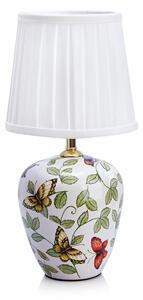 Biela stolová lampa s textilným tienidlom (výška 33 cm) Mansion – Markslöjd