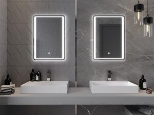 Mexen Zusa, LED kúpeľňové zrkadlo s podsvietením 50x70 cm, 6000K, ochrana proti zahmlievaniu, 9808-050-070-611-00