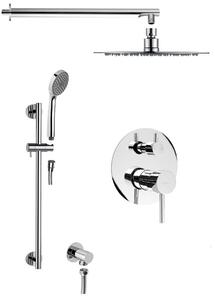 Sapho RHAPSODY podomietkový sprchový set s pákovou batériou, 2 výstupy, posuvný držiak sprchy, chróm