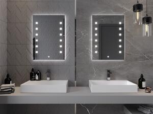 Mexen Ner, LED kúpeľňové zrkadlo s podsvietením 50x70 cm, 6000K, ochrana proti zahmlievaniu, 9809-050-070-611-00