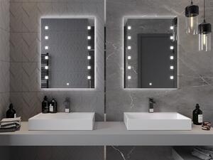 Mexen Ner, LED kúpeľňové zrkadlo s podsvietením 60x80 cm, 6000K, ochrana proti zahmlievaniu, 9809-060-080-611-00