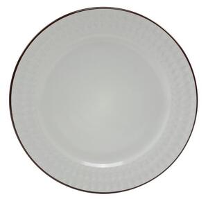 Keramický plytký tanier ROMA 28cm biely