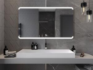 Mexen Nida, LED kúpeľňové zrkadlo s podsvietením 140x080 cm, 6000K, ochrana proti zahmlievaniu, 9806-140-080-611-00