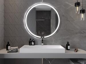 Mexen Rose, LED kúpeľňové zrkadlo s podsvietením 100x100 cm, 6000K, ochrana proti zahmlievaniu, 9810-100-100-611-00