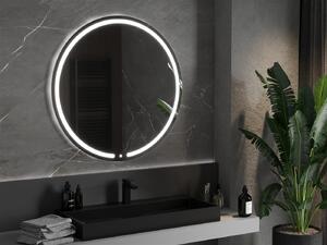 Mexen Rose, LED kúpeľňové zrkadlo s podsvietením 100x100 cm, 6000K, ochrana proti zahmlievaniu, 9810-100-100-611-00