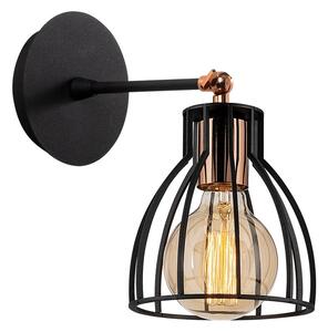 Nástenné svietidlo v čiernej a bronzovej farbe ø 15 cm Kemah – Opviq lights