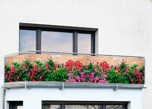 Zástena na balkón Kvety