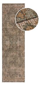 Kaki ručne tkaný behúň s prímesou juty 60x230 cm Selena Jute Traditional – Flair Rugs