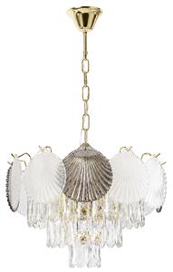 Toolight Rea, Krištáľová závesná lampa SWE083-CP 40cm GOLD, OSW-30212