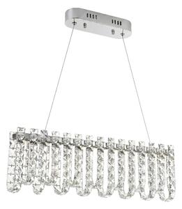 Toolight Rea, LED krištáľová závesná lampa SWE073-CP 60cm Chrome, OSW-30202