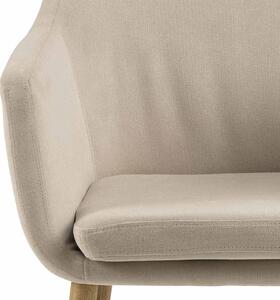 Béžová Jedálenská stolička s podrúčkami Nora 58 × 58 × 84 cm ACTONA