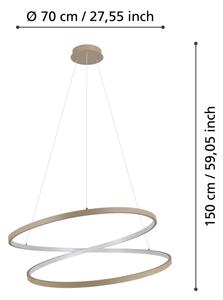 Eglo 901141 - LED Luster na lanku RUOTALE LED/42W/230V 3000K béžová
