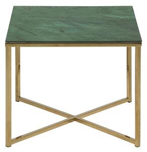Zelený Odkladací stolík Alisma 50 × 50 × 42 cm ACTONA