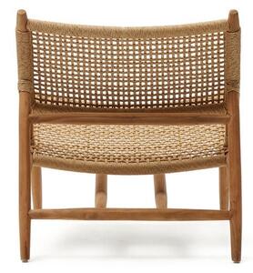 Drevené záhradné kreslo v prírodnej farbe Codolar - Kave Home