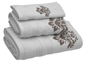 Soft Cotton Osuška a uteráky ORCHIS v darčekovom balení Biela Sada (malý uterák 30x50cm, uterák 50x100cm, osuška 70x140cm)