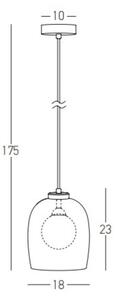 Zambelis 22051 - Luster na lanku 1xG9/5W/230V priemer 18 cm čierny