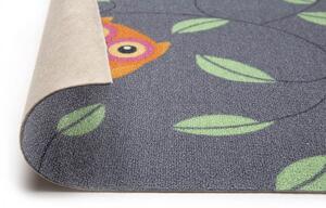 Metrážny koberec HAPPY OWL sivý