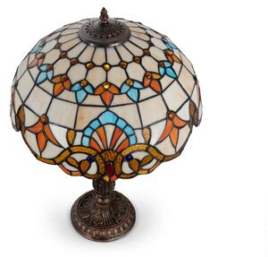 Brilagi - Tiffany vitrážová stolná lampa MIRABELLA 2xE27/60W/230V