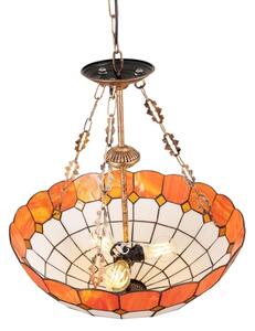 Brilagi - Tiffany vitrážový luster na reťazi SIENNA 3xE27/60W/230V priemer 50 cm