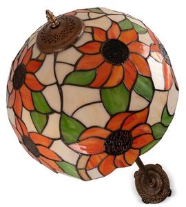 Brilagi - Tiffany vitražová stojacia lampa SUNFLOWER 2xE27/60W/230V