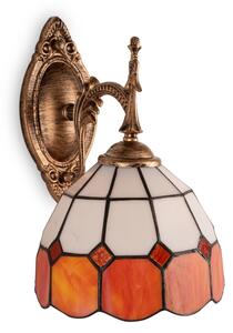 Brilagi - Tiffany vitrážová nástenná lampa SIENNA 1xE14/40W/230V