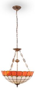 Brilagi - Tiffany vitrážový luster na reťazi SIENNA 3xE27/60W/230V priemer 50 cm