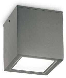 Ideal Lux - Vonkajšie bodové svietidlo TECHO 1xGU10/20W/230V 9x9 cm IP54 antracitové