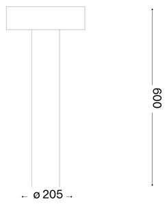 Ideal Lux - Vonkajšie svietidlo 4xG9/15W/230V 60 cm IP44 hnedé
