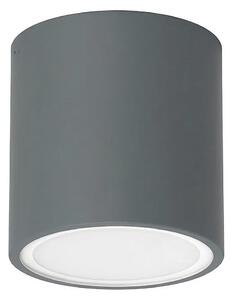 Ideal Lux - Vonkajšie bodové svietidlo TECHO 1xGU10/20W/230V pr. 9cm IP54 antracit