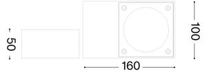 Ideal Lux - Vonkajšie nástenné svietidlo SIRIO 1xGX53/9W/230V IP65 antracit
