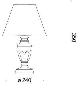Ideal Lux - Stolová lampa FIRENZE 1xE14/40W/230V zlatá