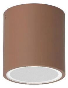 Ideal Lux - Vonkajšie bodové svietidlo TECHO 1xGU10/20W/230V pr. 9 cm IP54 hnedé