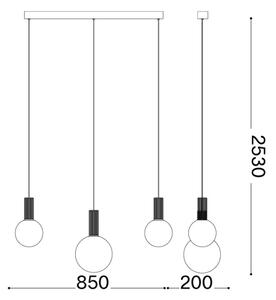 Ideal Lux - LED luster na lanku ODEON LED/20W/230V CRI 90 béžová/biela