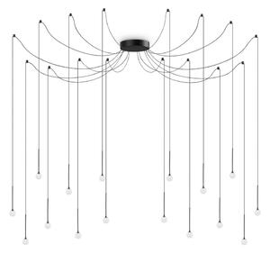 Ideal Lux - LED luster na lankách LUCCIOLA 16xLED/16W/230V CRI 90 pavúk čierny