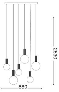 Ideal Lux - LED luster na lanku ODEON LED/39W/230V CRI 90 béžová/biela