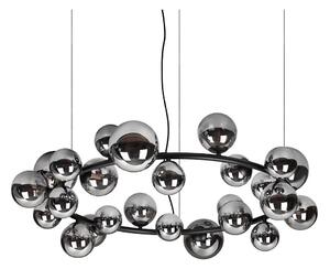 Ideal Lux - LED luster na lanku PERLAGE 25xG9/3W/230V 110 cm čierna/dymová čierna