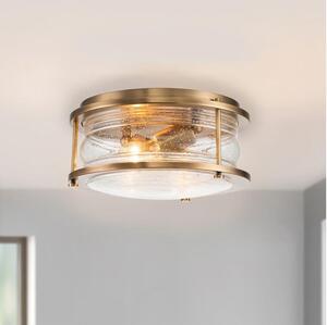 Quintiesse QN-ASHLANDBAY-F-NBR-BATH-Kúpeľňové stropné svietidlo ASHLAND 2xE27/60W/230V IP44