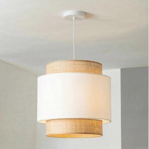 Brilagi - LED luster na lane CERIA, 1xE27/40W/230V, priemer 40 cm, béžová/biela