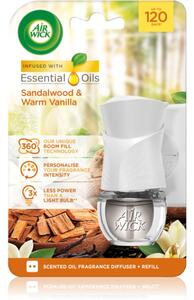 Air Wick Electric Sandalwood & Vanilla elektrický osviežovač vzduchu s náplňou 19 ml