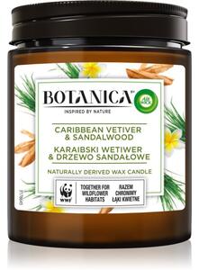 Air Wick Botanica Caribbean Vetiver & Sandalwood vonná sviečka 205 g