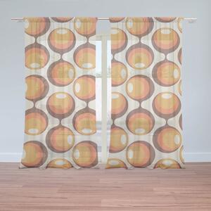Sablio Záclony Karamelové kruhy: 2ks 150x250cm