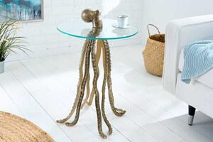 Bočný stolík WILDLIFE OCTOPUS 70cm 8mm tvrdené sklo