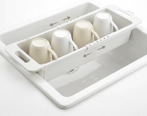 METALTEX Nastaviteľný odkvapkávač, posuvný organizér do drezu - DRAINFLEX, 35 - 52 cm